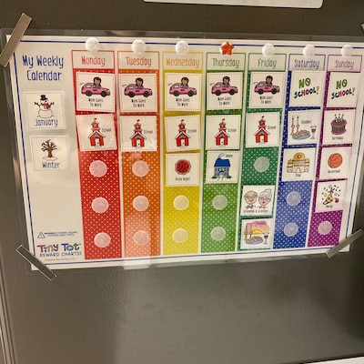 Weekly Visual Calendar includes 264 Cards - Etsy