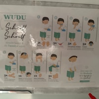 Wudu - A4-Poster - Schritt für Schritt Anleitung zum Erlernen der ...
