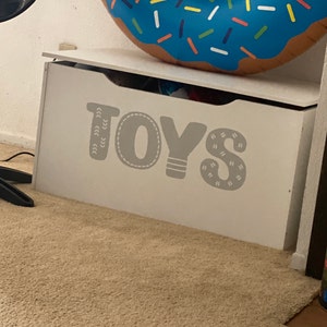 Toy Box Decal - TOYBOX NOT INCLUDED -toys Decal - Toybox Sticker - Toy ...
