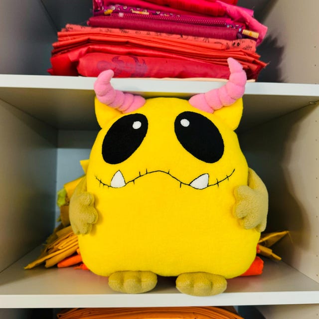 Monster Plush Toy Handmade Custom Yellow Monster Soft Toy