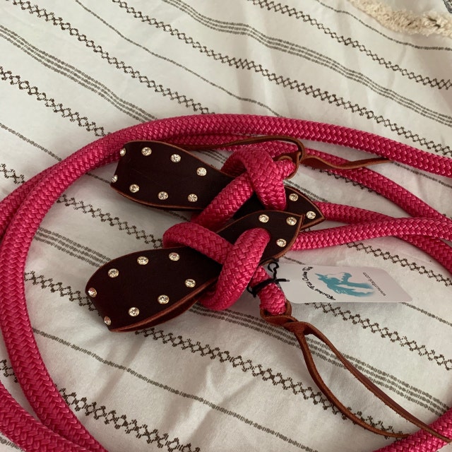Mecate Reins & Riveted Slobber Straps 22 Colors Available With Optional  Rivets -  Canada