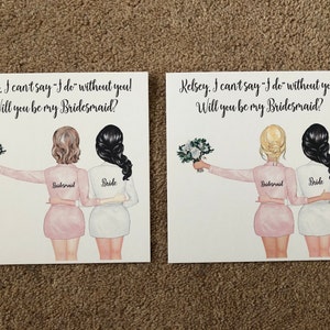 Will You Be My Bridesmaid, Personalised Card, Bridesmaid Proposal Card, Bridesmaid Card, Thank You Bridesmaid Gift, Maid of Honour Card #283 photo