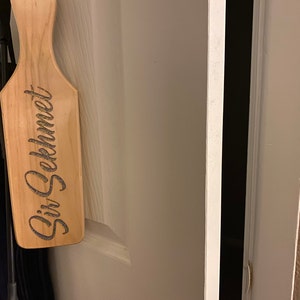 Custom Glitter Spanking Paddle Wooden Engraved BDSM Gift 