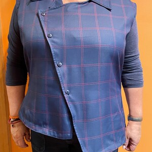 Juno Asymmetric Shirt Digital Pdf Sewing Pattern // UK Size 6-20