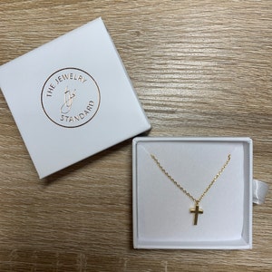 Tiny Cross Necklace Gold Cross Necklace 