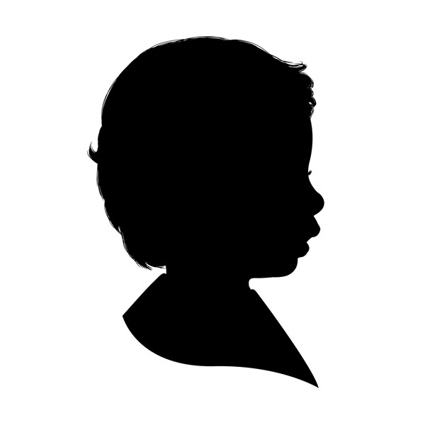 Custom Father Daughter Silhouette Portrait, Daddy Daughter Gift ...