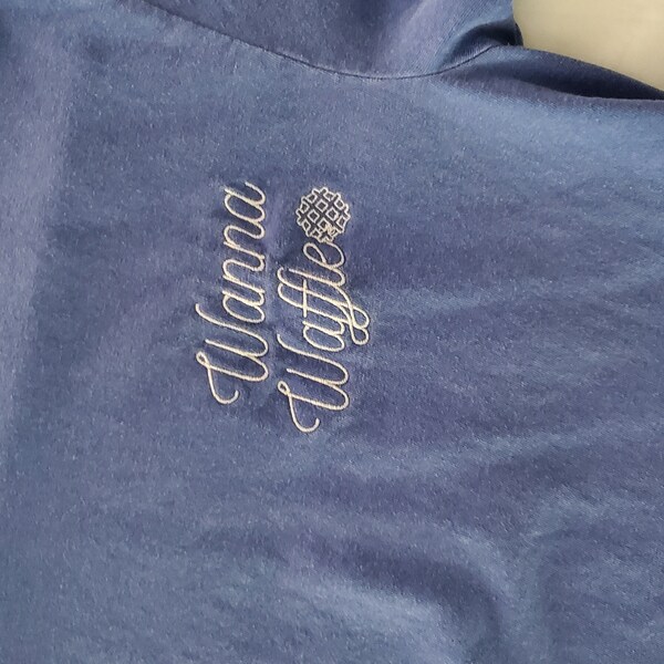 Dazzling Cascade Embroidery T-shirt in Crispy Silk main image 1