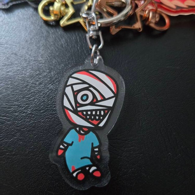 MOUTHWASHING キーホルダー + ステッカー、アーニャ、カーリー