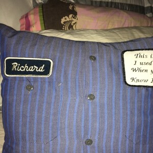 Memory Shirt Pillow Shirt Pillow Memory Pillow Memory - Etsy