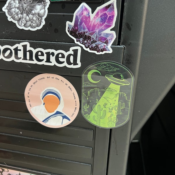 UFO Holographic Sticker - Etsy