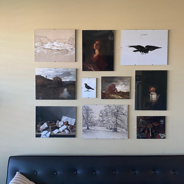 Dark Academia Gallery Wall Print Set of 10, Printable Wall Art ...