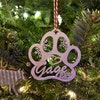 thumbnail image 2 of Personalized Pet Ornaments 2022 - Custom Dog Ornament 2022 - Dog Christmas Ornaments Dog Paw Ornament Dog Ornaments For Christmas Tree 2022 - Free Customization 2 of 10