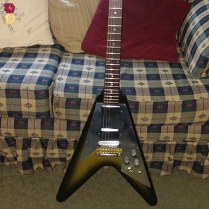 Flying V Custom Metal Pickguard With Metal Etching for Gibson  Etsy