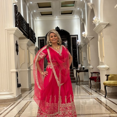 Pink Color Bollywood Mother Daughter Suit