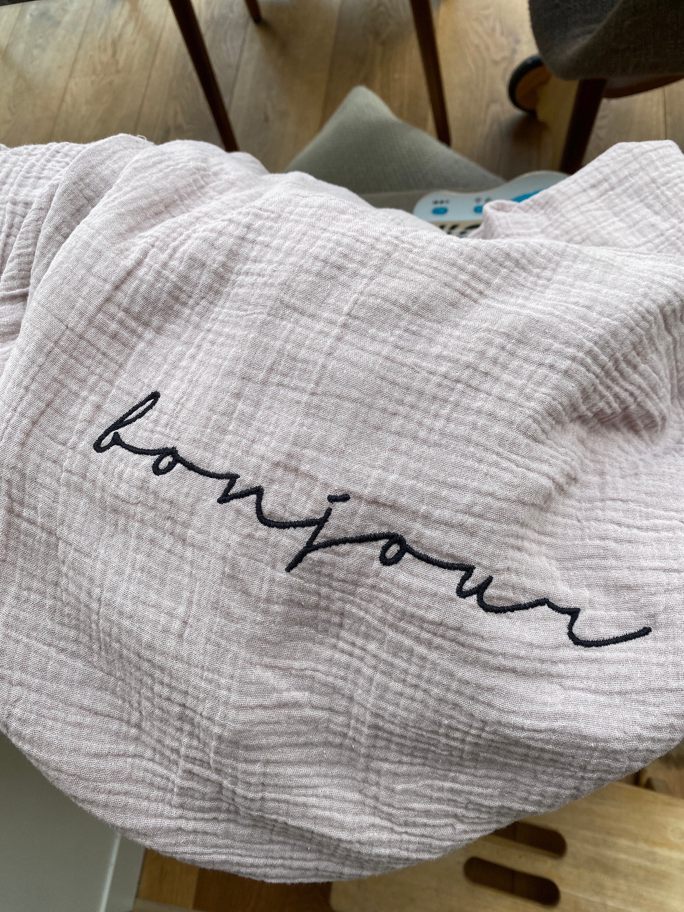 Customer photo for Anabel - Embroidery font