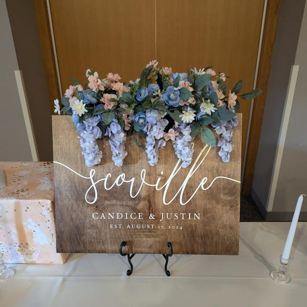 Wood Wedding Sign Wedding Welcome Sign Rustic Wedding Decorations Etsy