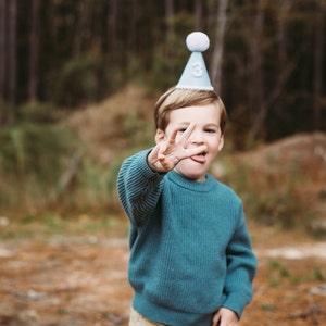 First Baby Boys Hat In Light Blue 3 main image 1