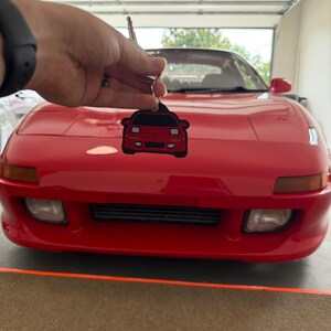 Toyota MR2 Keychain: Embroidered Car Pendant, Car Lover Gift - Etsy