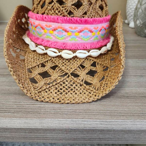 Beach Hat w/ Ivory Band