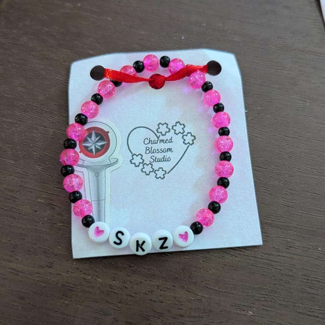 K-pop SKZ Bias Beaded Bracelet Glass Beads Colours Love