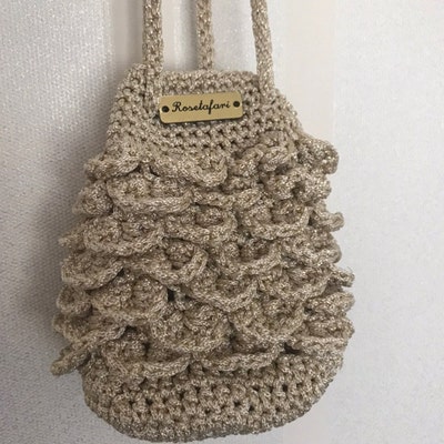 Crochet Pattern : Crochet Crocodile Stitch Crochet Bag Pattern, PDF ...
