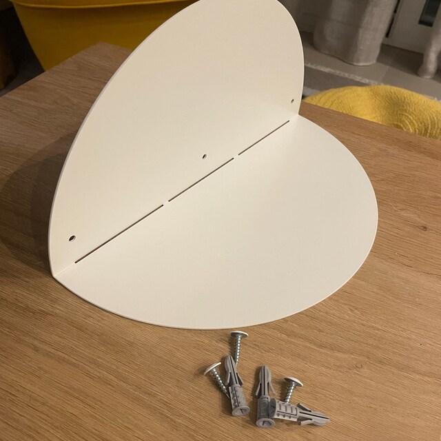 Wall Floating Plant Shelf Half Circle Shelves Moon Metal Semi