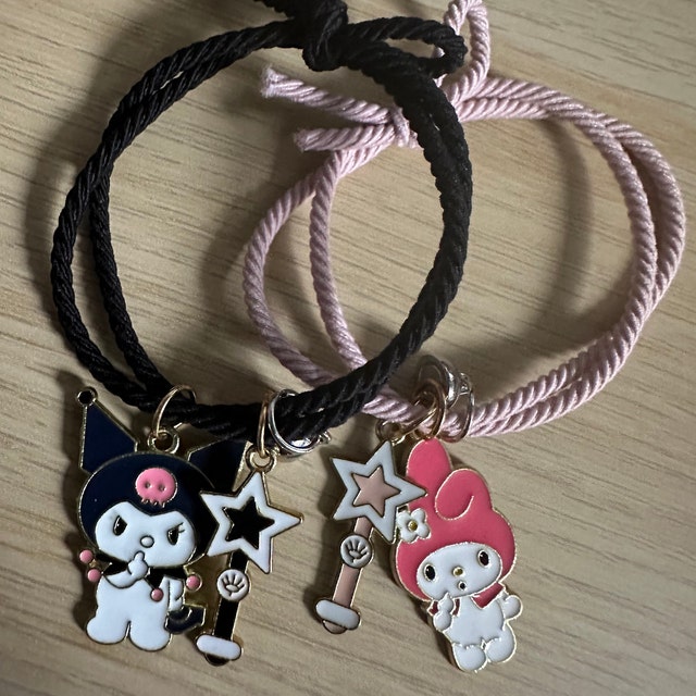 Y2K Kuromi/my Melody Matching Friendship Bracelets - Etsy Y2K Kuromi/my Melody Matching Friendship Bracelets - Etsy
