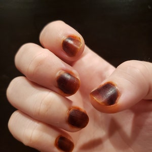 De Couleur Nail Au Henne Cest Du Henne Pas Du Vernis A Etsy France