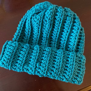 Easy Crochet Pattern-crochet Hat Ribbed 