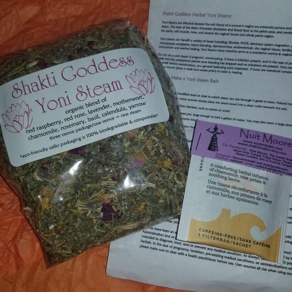 YONI STEAM Organic Herbs Blend 3 Oz Bulk Package Vaginal Steaming Herbs ...