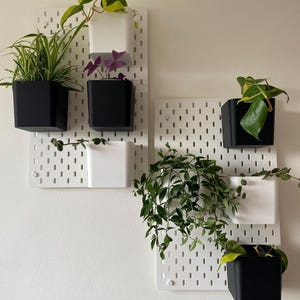 Plant Wall IKEA Skadis | Large Pots 12 Cm for Real Plants | Vertical Garden  Wall Decor - Etsy