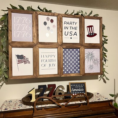 4th of July Printable Gallery Wall Art Bundle, Set of 16 July 4th Art ...