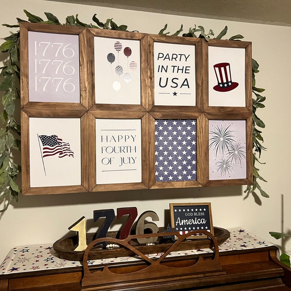 4th of July Printable Gallery Wall Art Bundle, Set of 16 July 4th Art ...