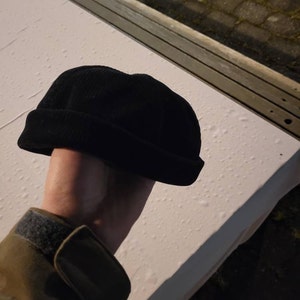 Handmade Docker Hat. Corduroy Brimless 