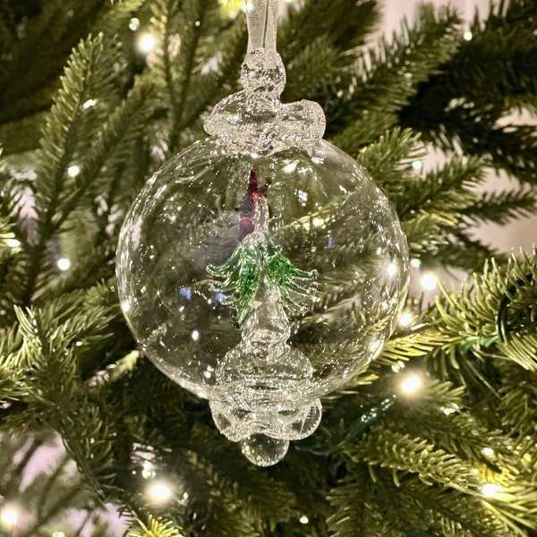 Blown Glass Handmade Christmas Tree Ornaments hand Made and Hand ...