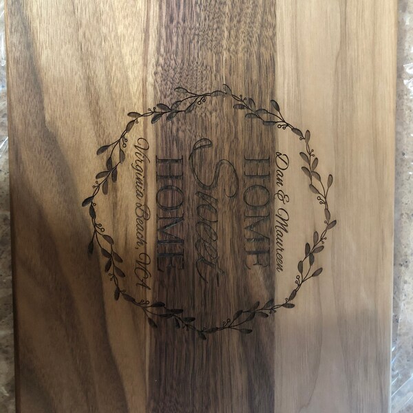 Our First Home Custom Cutting Board - First Home Gift - New Home Gift ...