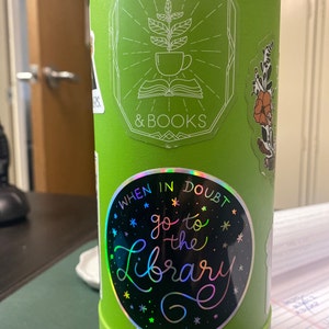 Doodled Library Sticker Bundle / Vinyl Sticker / Laptop - Etsy