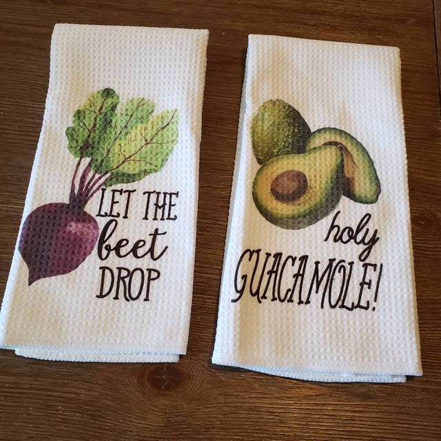  LXOMILL Funny Kitchen Towels, Cute Decorative Dish Towels Sets,  Absorbent Waffle Hand Towels, Housewarming Gifts for New Home, Women, Mom,  Set of 4, Funny House Warming Presents, Hostess Gifts : Home