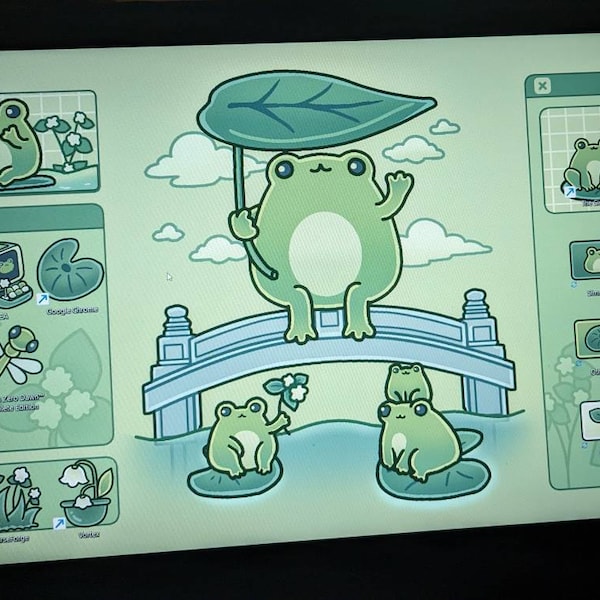 Desktop Theme Background Windows and Mac Frog Bridge Wallpaper ...