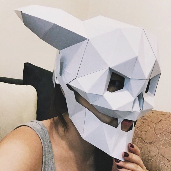 Devil Skull Mask With Moving Mouth – Halloween Papercraft Pattern (PDF ...
