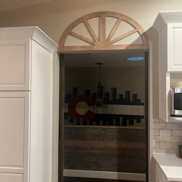 Arched Window Frame Heirloom, Faux Window, Arched, Stained, Custom Arch ...