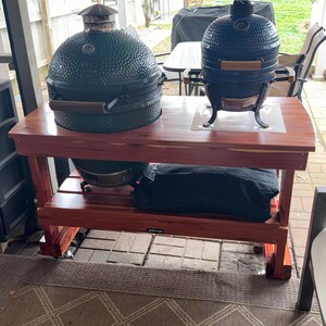 Jjgeorge Big Green Egg Table - (long Table for Large Big Green Egg