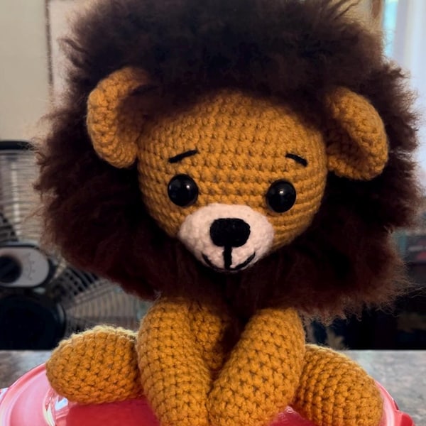 Small Lion Crochet Pattern , Amigurumi Mini Jungle Animal Crochet PDF ...