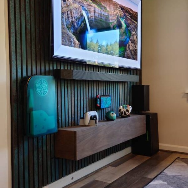 Handmade Drop Front Fireplace Mantle: Hidden Storage Shelf - Etsy