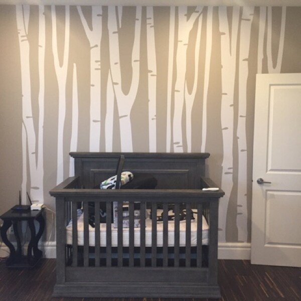 Large Wall Birch Tree Decal Forest Kids Vinyl Sticker Removable (9 ...