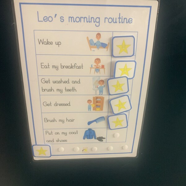 Personalised Morning Routine Chart, Bedtime Routine, Daily Routine, SEN ...