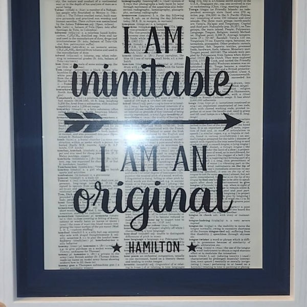 Hamilton Gift Pack Four Hamilton Quotes Dictionary Art Prints