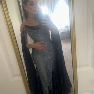 Lunar Eclipse Night Dress, Fantasy Elven Wedding Dress, LARP Costume, Ren  Faire Dress - Etsy