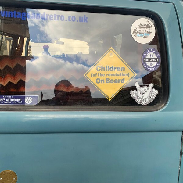 Baby An Bord Autoschild 14x14cm - Mum To Be Warnschild Mit Saugnapf