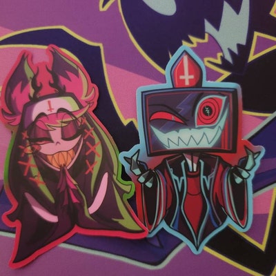 Hazbin Hotel Stickers Unholy Duo - Etsy